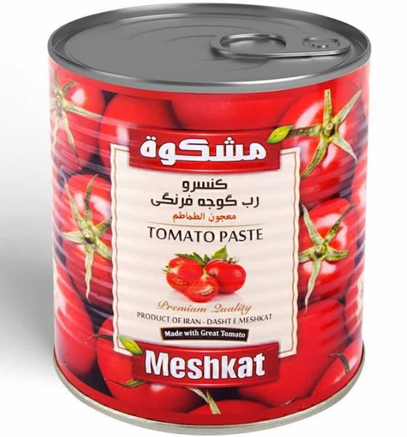 رب گوجه فرنگی مشکات با غلظت بالا برای آشپزی حرفه‌ای